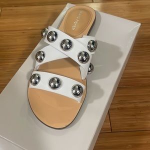 Marc Fisher Bryte 2 Sandal White Size 7.5 Never Worn